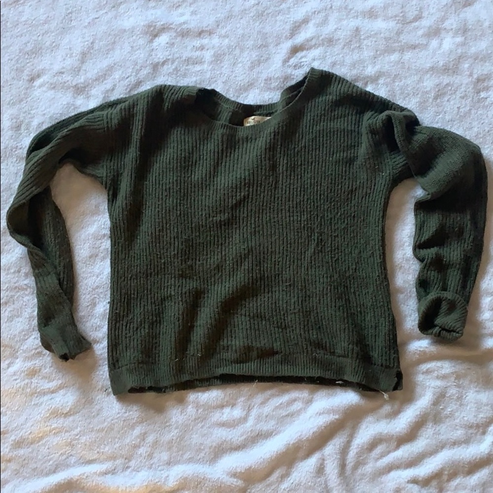 Hollister Oversized Green Sweater - L